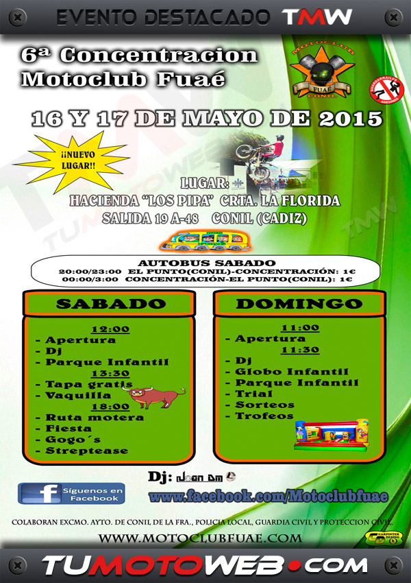 VI Concentración Motera MotoClub Fuaé 2015