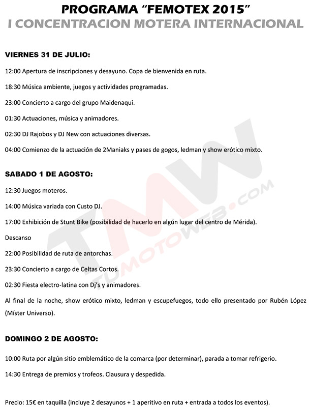 Programa-Femotex-Merida-Agosto-2015