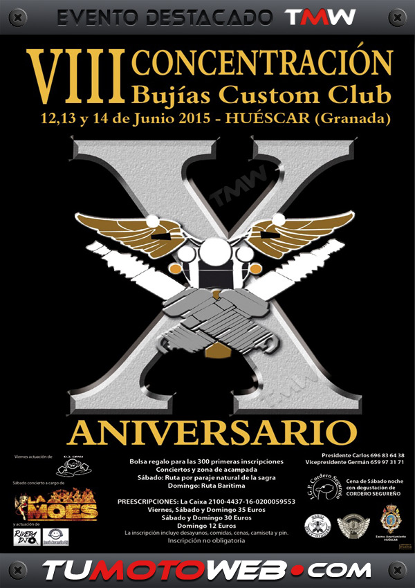 VIII Concentración Bujías Custom Club 2015 (X Aniversario)