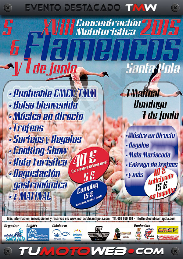 XVIII Concentración Mototurística Flamencos 2015