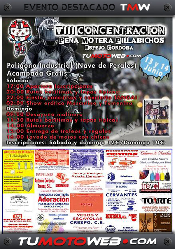 VIII Concentración Motera Peña Motera Pillabichos 2015