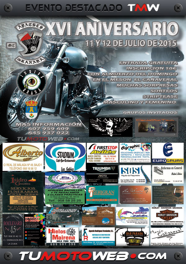 XVI Aniversario Apaches MC Granada 2015