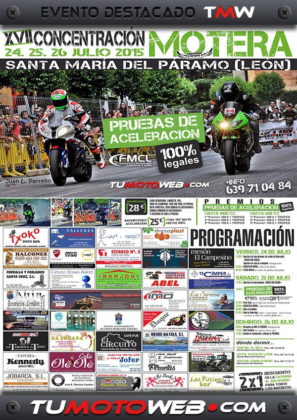 XVII Concentración Motera Santa María del Páramo 2015