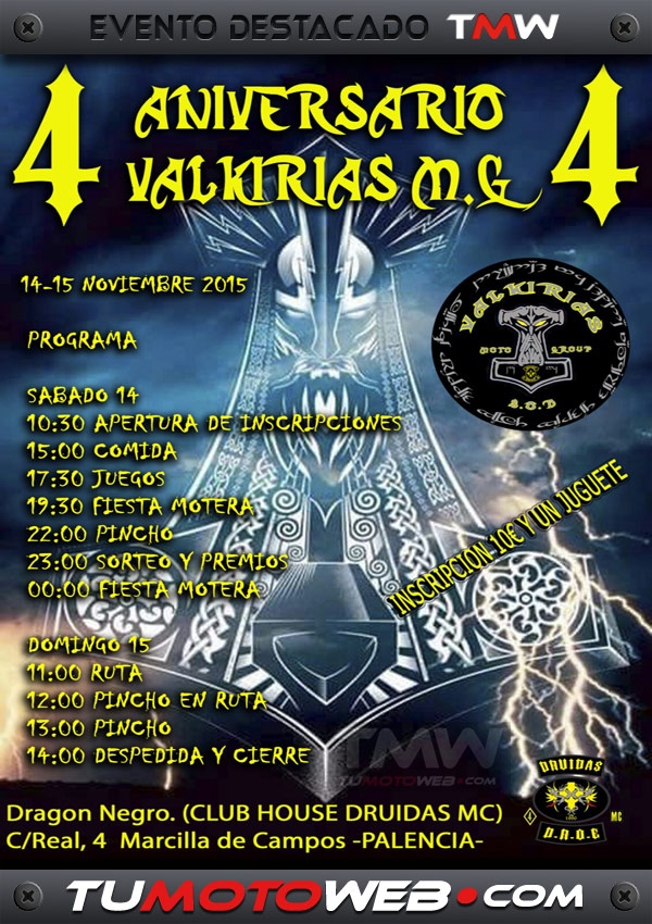 IV Aniversario Valkirias MG 2015