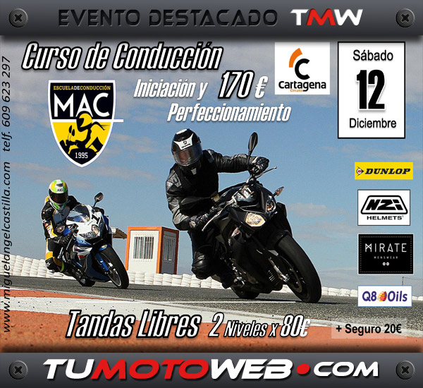 Curso de Conducción y Tandas Libres Circuito de Cartagena – Diciembre 2015