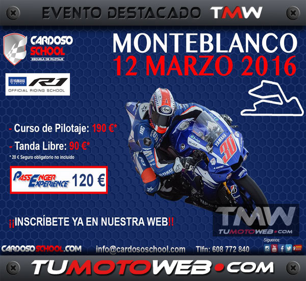 Curso de Pilotaje, Passenger Experience y Tandas Libres Circuito de Monteblanco – Marzo 2016