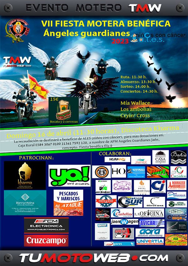 VII Fiesta Motera Benéfica APM Ángeles Guardianes Jaén 2023
