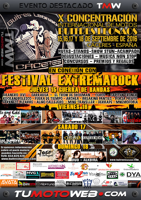 X Concentración Motera Internacional Buitres Leonaos 2016