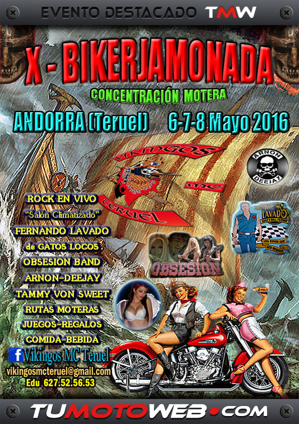 X Concentración Motera Biker Jamonada 2016
