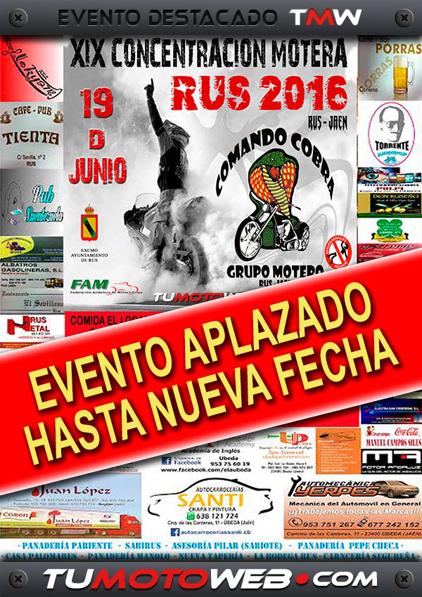 (EVENTO APLAZADO) XIX Concentración Motera Rus 2016