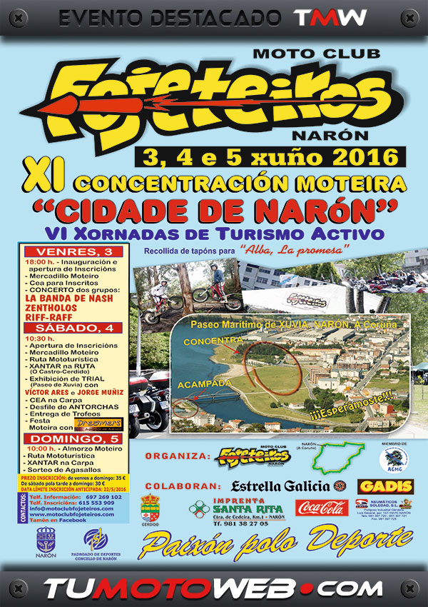 XI Concentración Moteira Cidade de Narón 2016