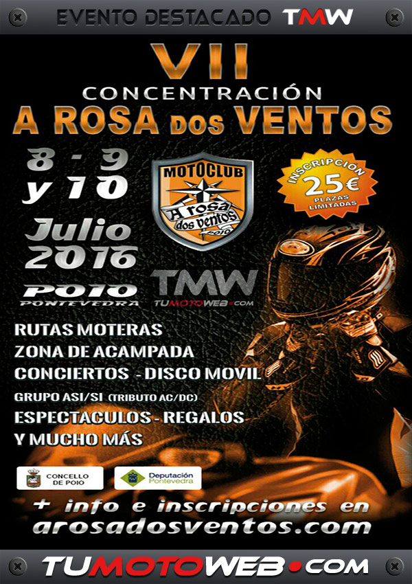 VII Concentración Motera A Rosa Dos Ventos 2016