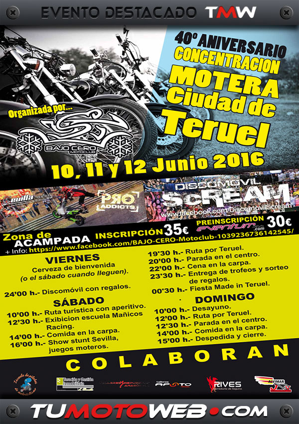 XL Concentración Motera Ciudad de Teruel 2016