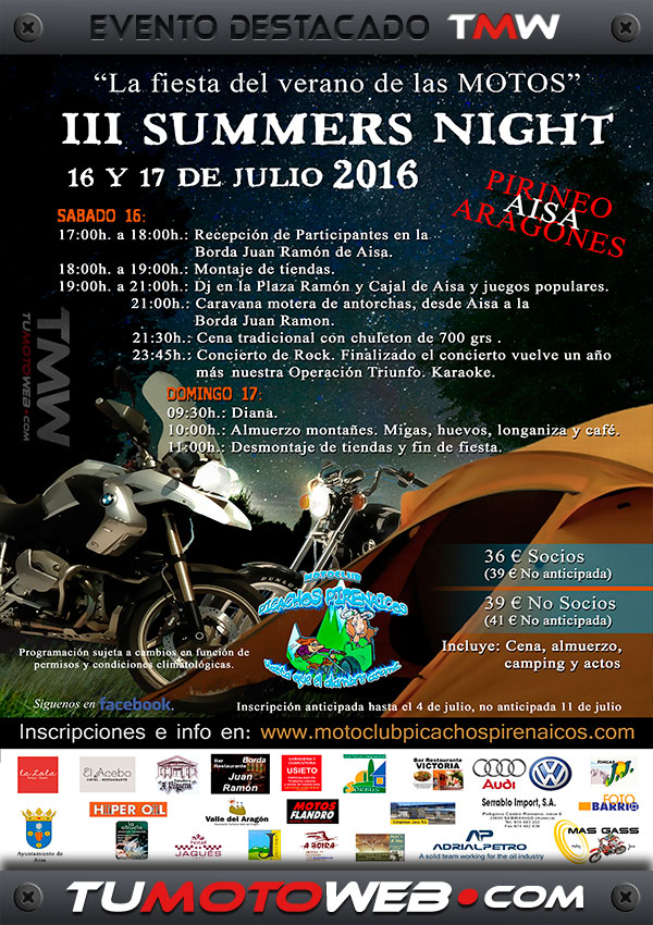 III Summers Night 2016 (La Fiesta del Verano de las Motos)