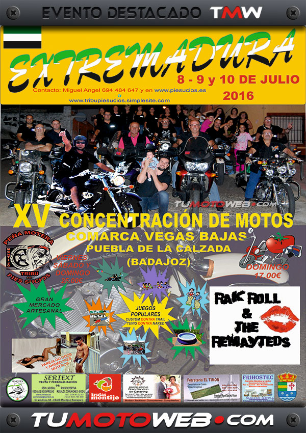 XV Concentración de Motos Comarca Vegas Bajas 2016