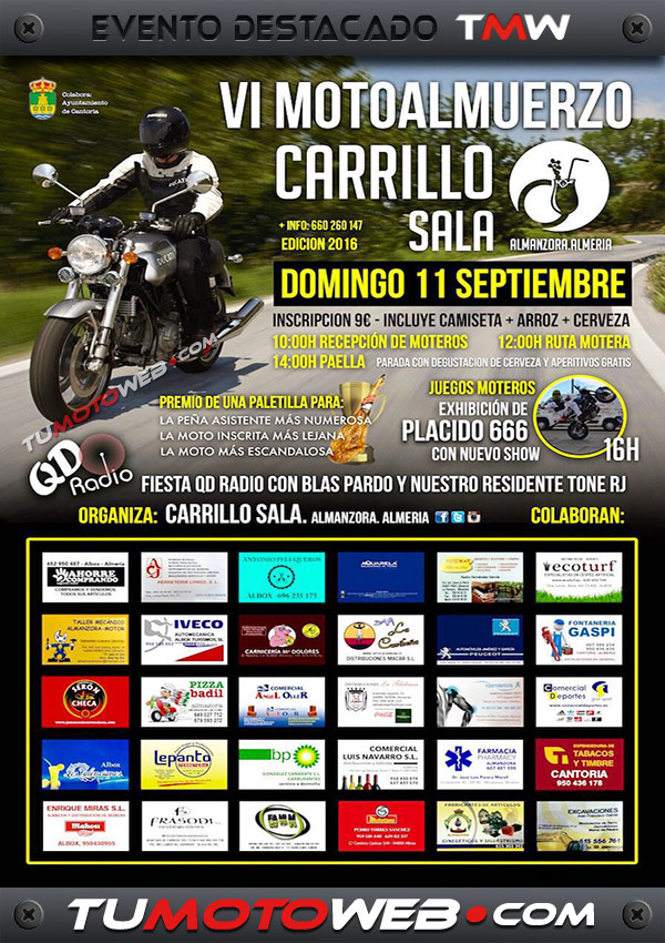 VI Motoalmuerzo Carrillo Sala 2016