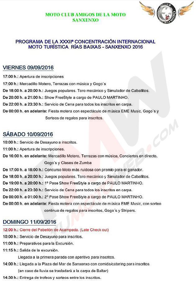 Programa MotoClub El Fogonazo Noviembre 2015