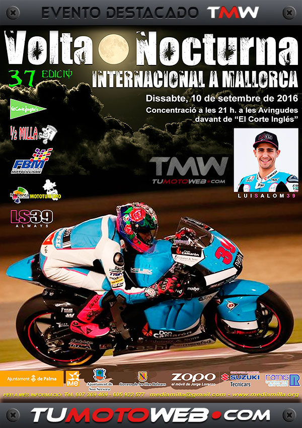37ª Volta Nocturna Internacional a Mallorca en Moto 2016