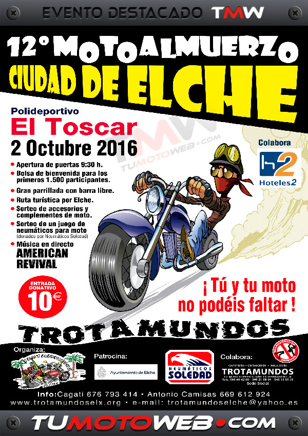 XII Motoalmuerzo Ciudad de Elche 2016