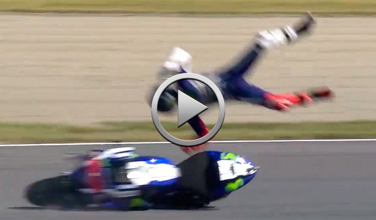 Violenta caída de Jorge Lorenzo en Motegui