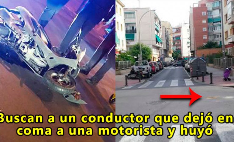Buscan a un conductor que dejó en coma a una motorista y huyó