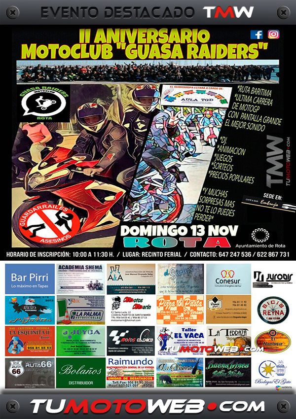 II Aniversario MotoClub Guasa Raiders Rota 2016