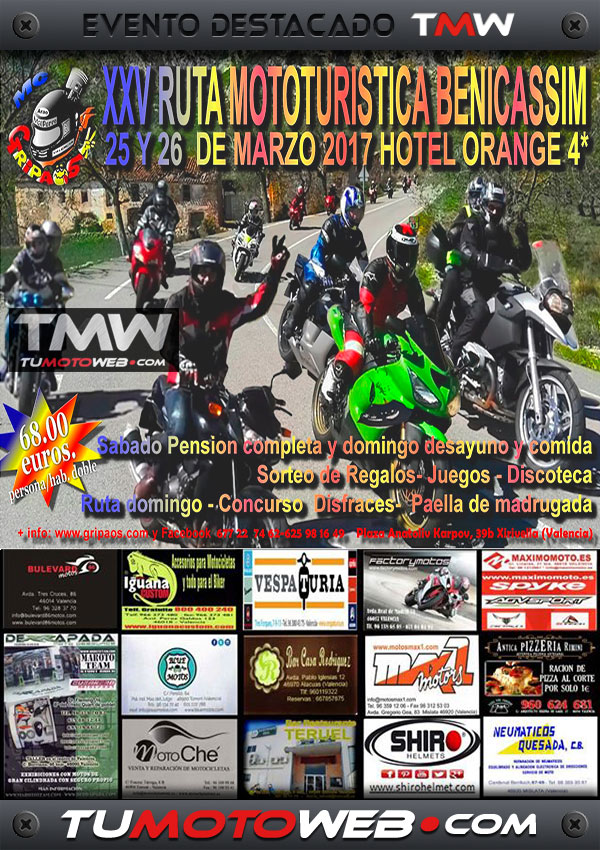 XXV Ruta Mototurística MotoClub Gripaos 2017