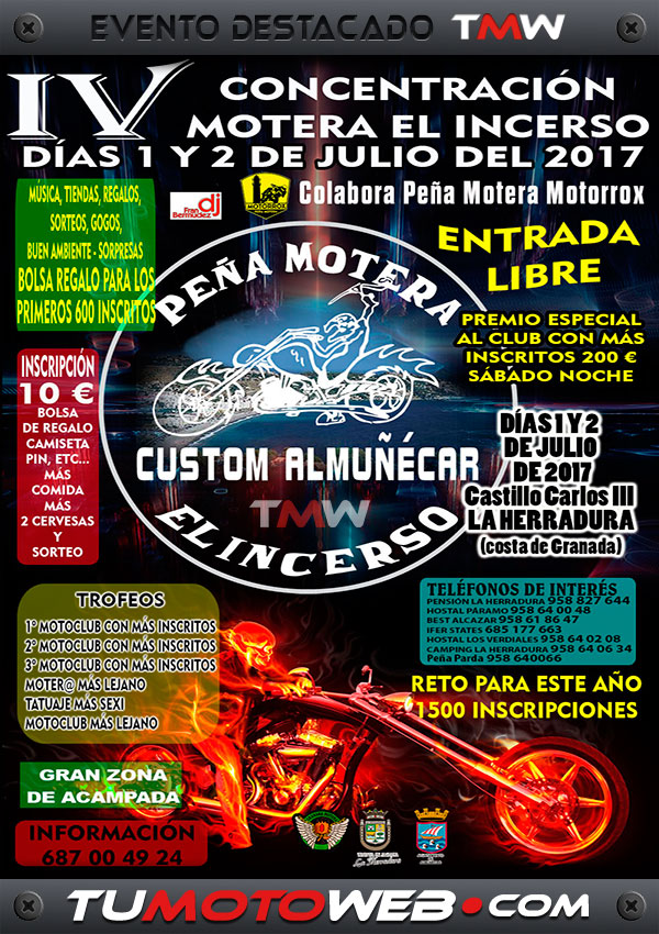 IV Concentración Motera El Incerso 2017