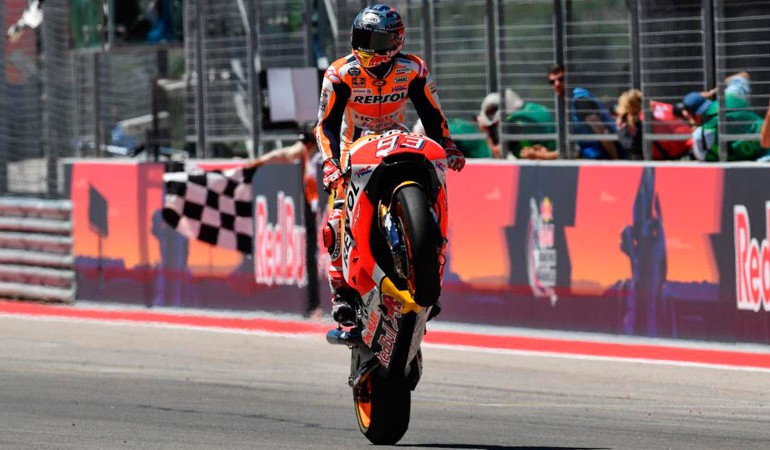 Marc Márquez consigue en Austin su primera victoria de MotoGP 2017