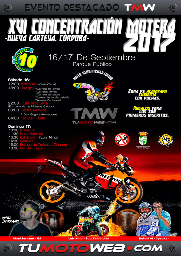 XVI Concentración Motera Villa de Nueva Carteya 2017
