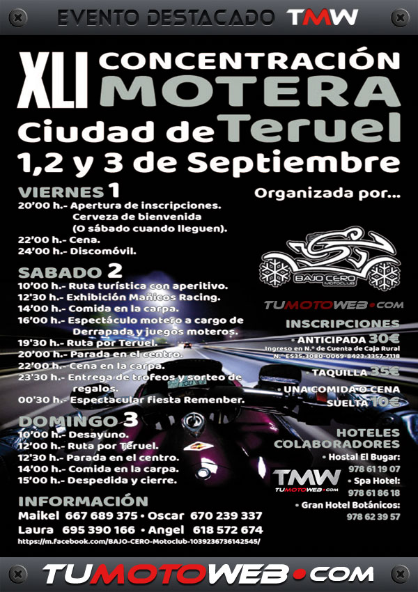 XLI Concentración Motera Ciudad de Teruel 2017