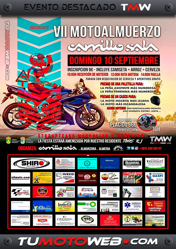 VII Motoalmuerzo Carrillo Sala 2017