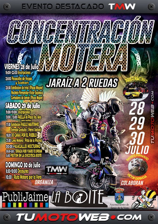 Concentración Motera Jaraíz A 2 Ruedas 2017