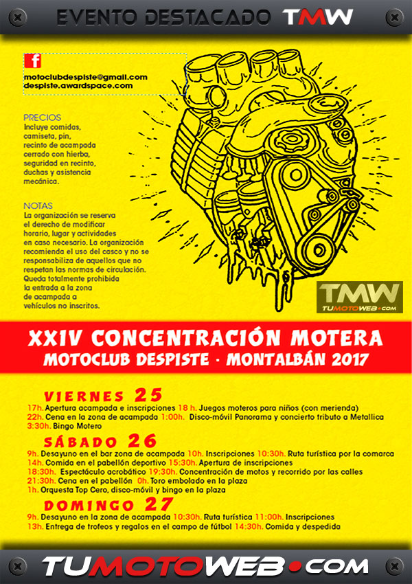 XXIV Concentración Motera Villa de Montalbán 2017