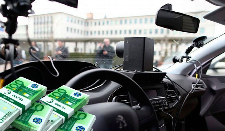 En Francia actuarán radares en coches de conductores particulares