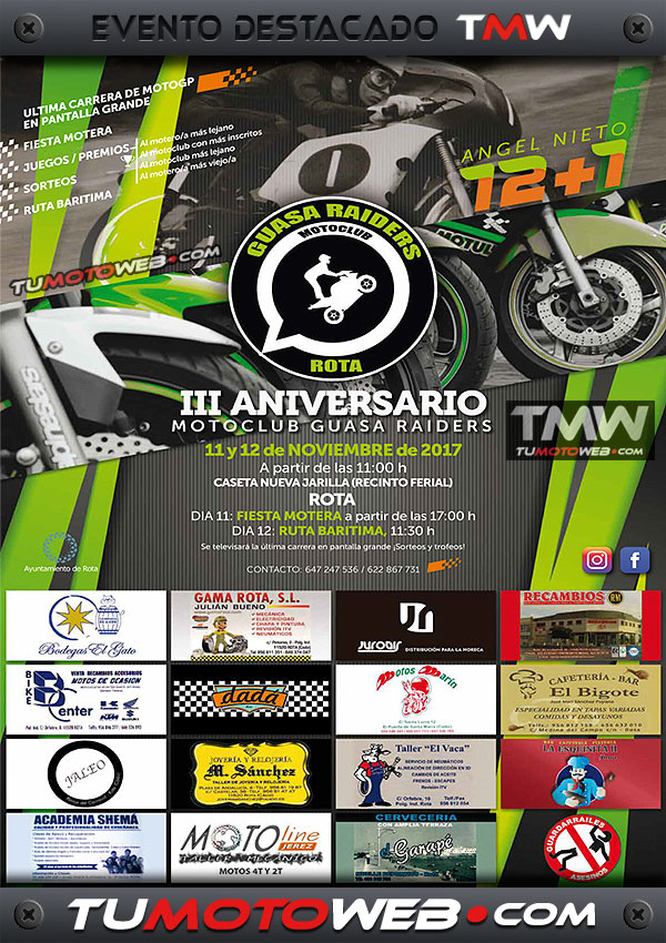 III Aniversario MotoClub Guasa Raiders Rota 2017