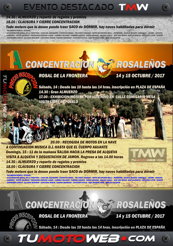 I Concentración Correcaminos Rosaleños 2017