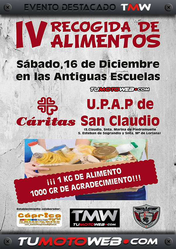 IV Recogida Motera de Alimentos Asturum A.P.M. 2017