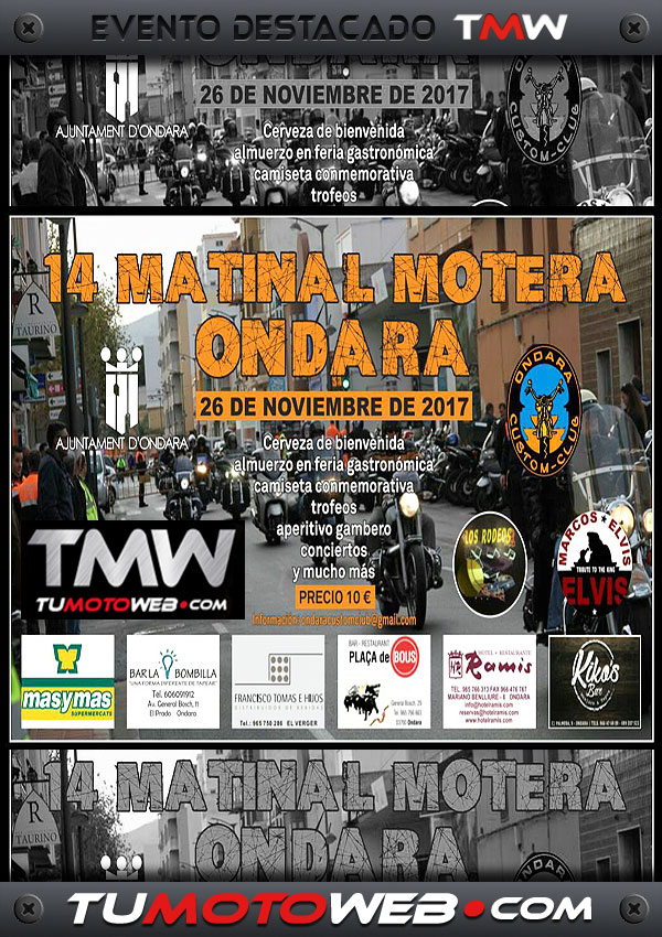 XIV Matinal Motera Ondara 2017