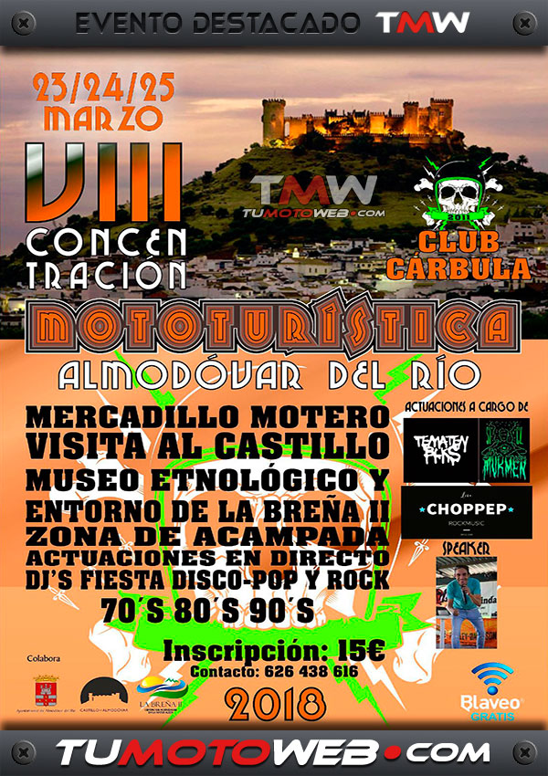 VIII Concentración Mototurística Cárbula 2018
