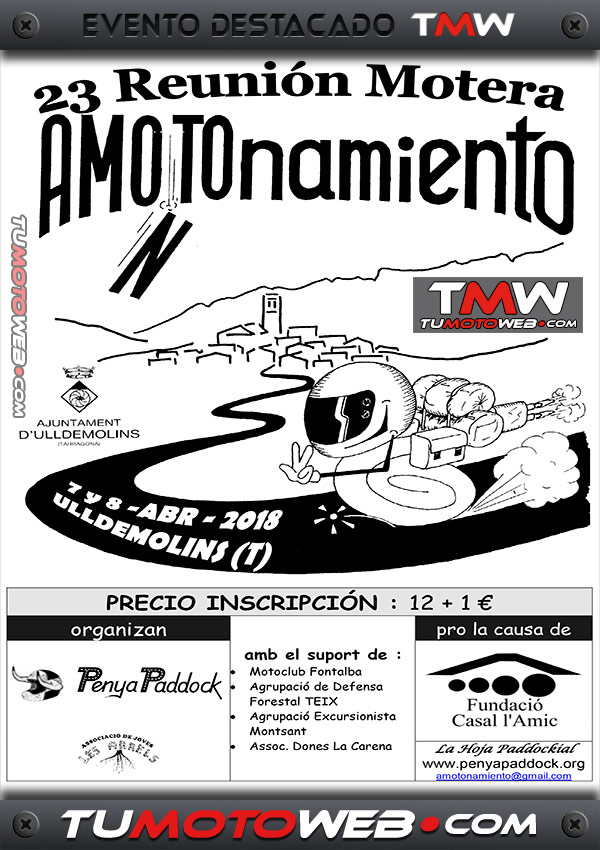 XXIII Reunión Motera Solidaria AMOTOnamiento 2018