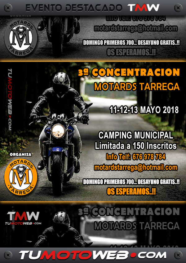 III Concentración Motards Tárrega 2018