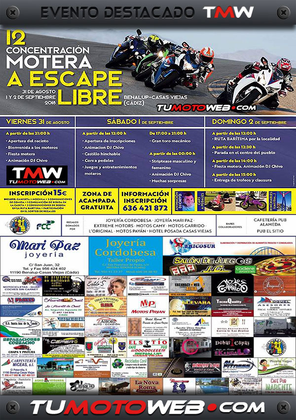 XII Concentración Motera A Escape Libre 2018