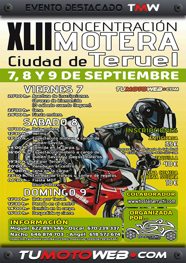 XLII Concentración Motera Ciudad de Teruel 2018