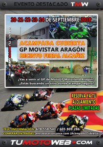 Acampada Cubierta Recinto Ferial Alcañiz MotoGP 2018