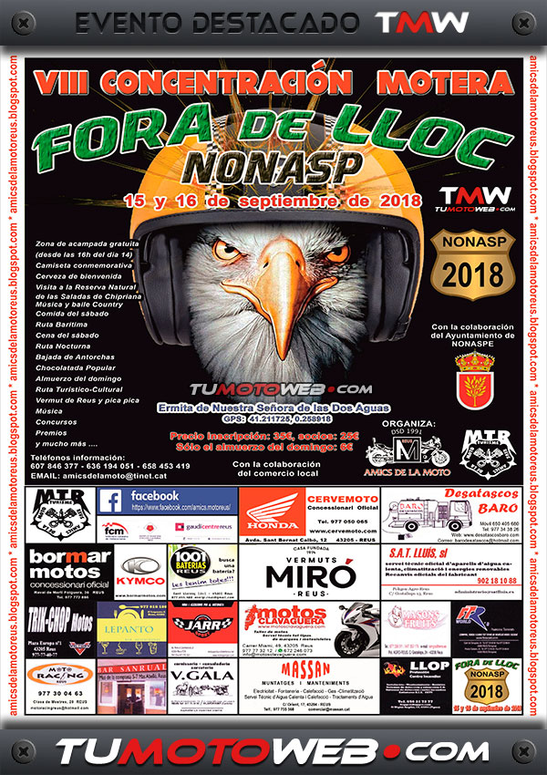 VIII Concentración Motera Fora de Lloc Nonaspe 2018
