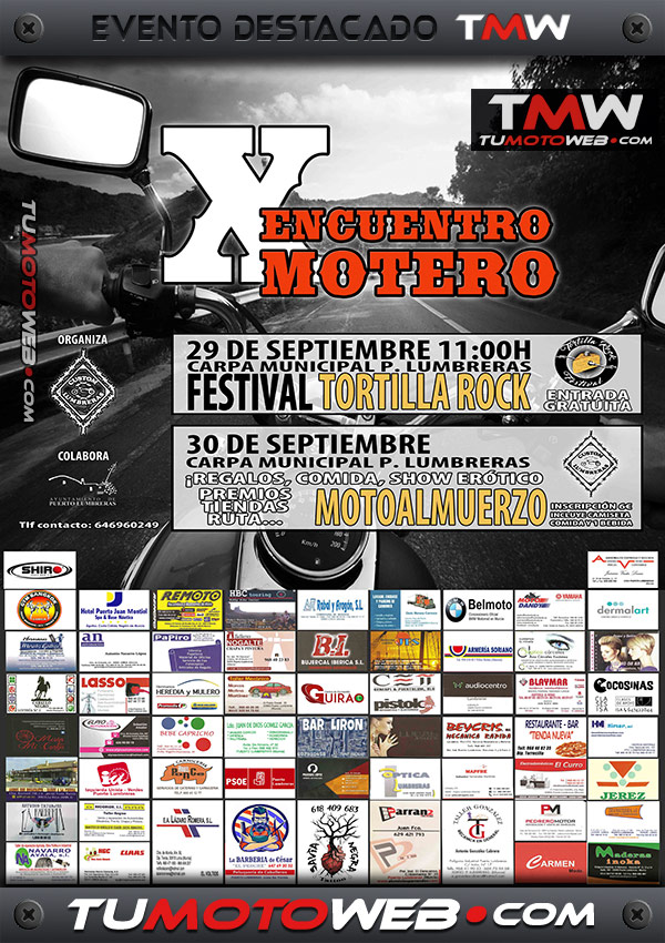 X Encuentro Motero Ciudad de Puerto Lumbreras 2018