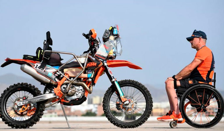 Rally Dakar 2019 | Primer parapléjico que corre en motos