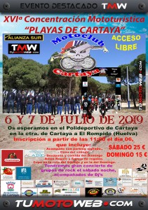XVI Concentración Mototurística Playas de Cartaya 2019