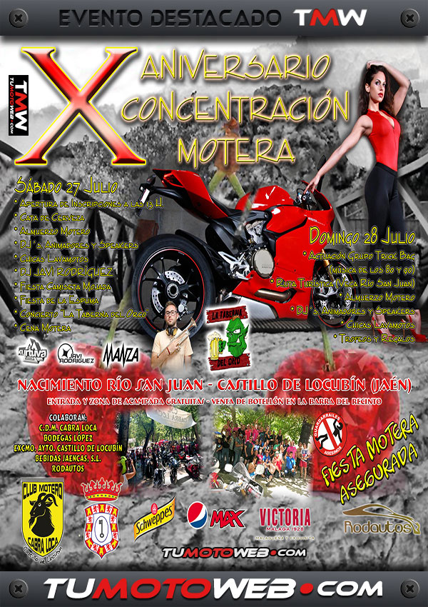 X Concentración Motera Castillo de Locubín 2019